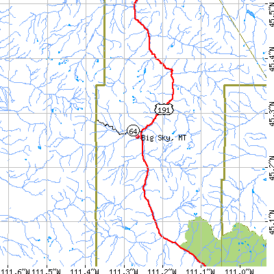 Big Sky map