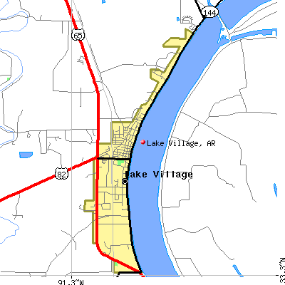 Lake Village map