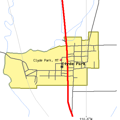Clyde Park map