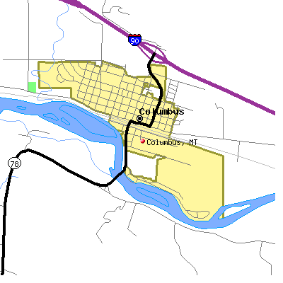 Columbus map