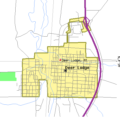 Deer Lodge map