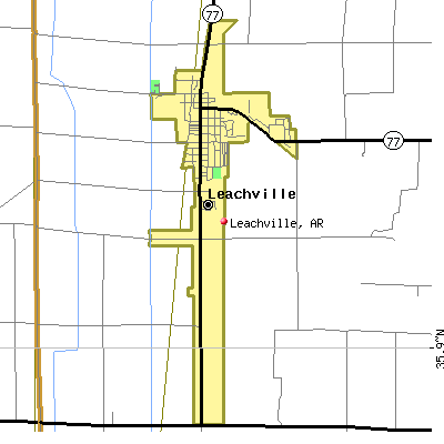 Leachville map