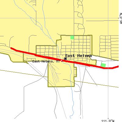 East Helena map