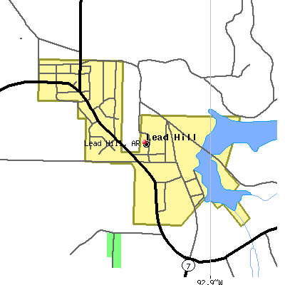 Lead Hill map