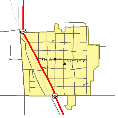 Fairfield map