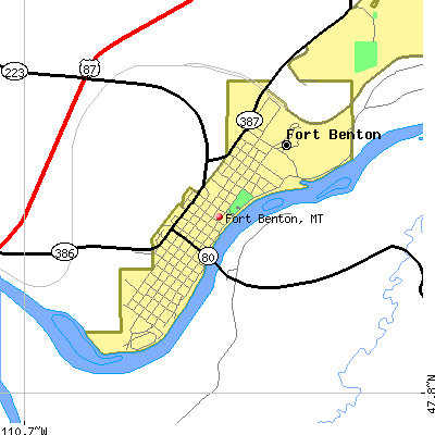 Fort Benton map