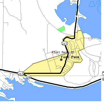 Fort Peck map