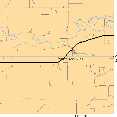Fort Shaw map