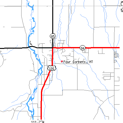Four Corners map