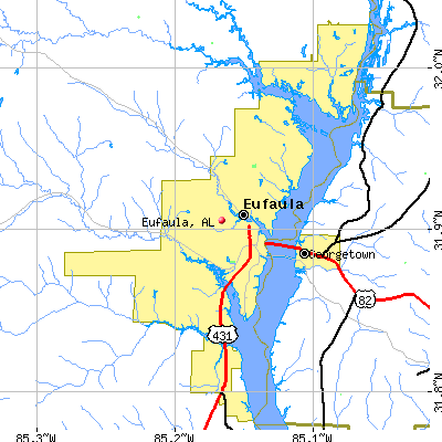 Eufaula map