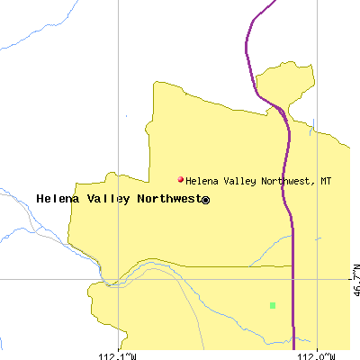 Helena Valley Northwest map