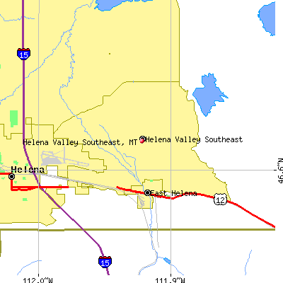 Helena Valley Southeast map