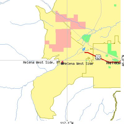 Helena West Side map