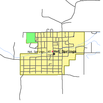 Hot Springs map