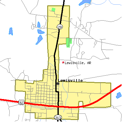 Lewisville map