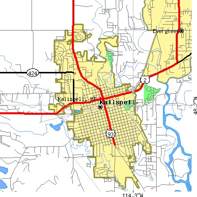 Kalispell map