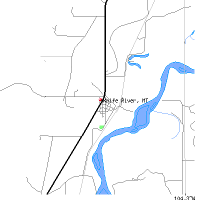 Knife River map