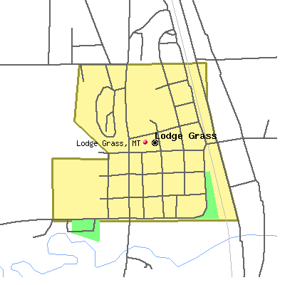 Lodge Grass map