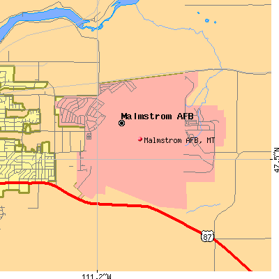 Malmstrom AFB map