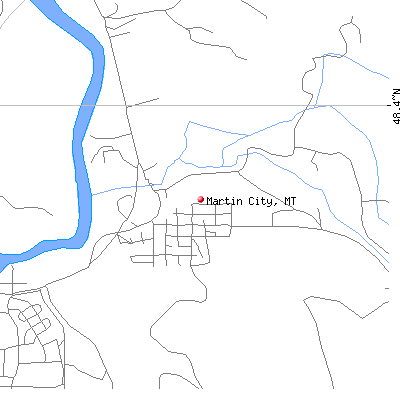 Martin City map