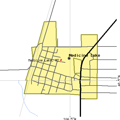 Medicine Lake map