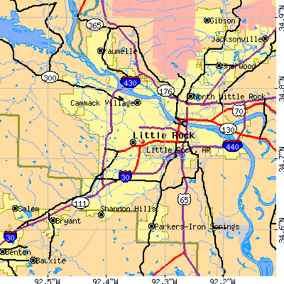 Little Rock map