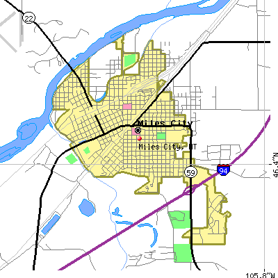 Miles City map