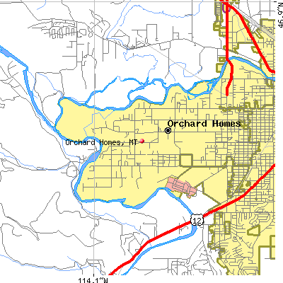 Orchard Homes map