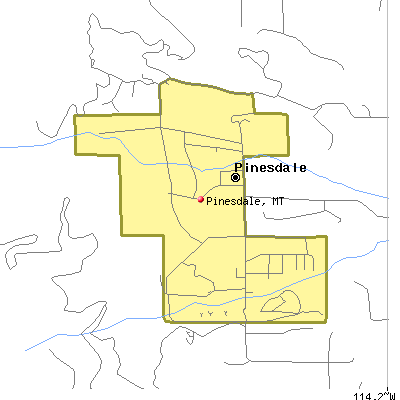 Pinesdale map
