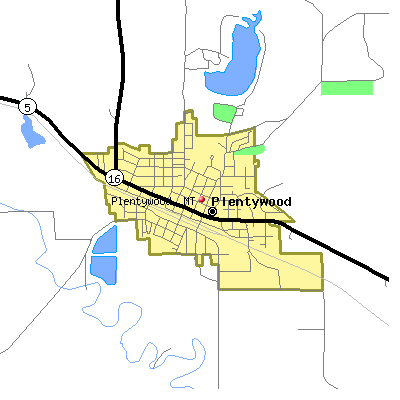 Plentywood map
