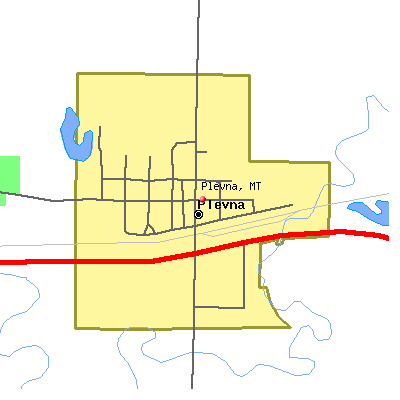 Plevna map