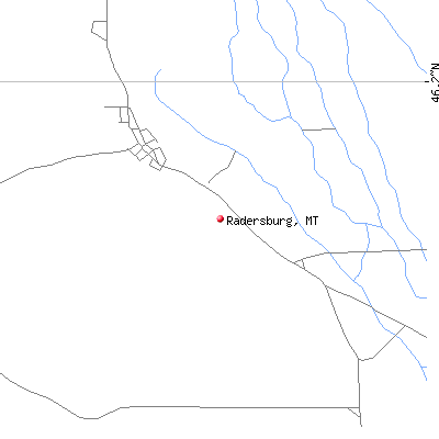Radersburg map