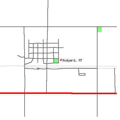 Rudyard map