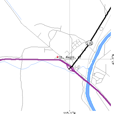St. Regis map