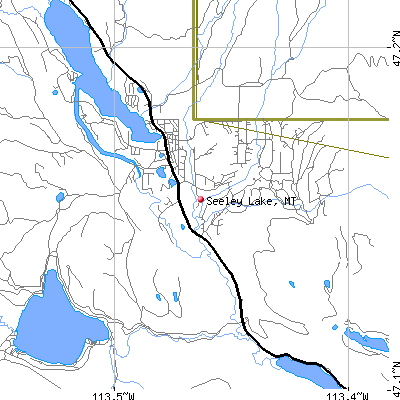 Seeley Lake map
