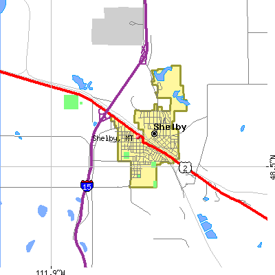 Shelby map