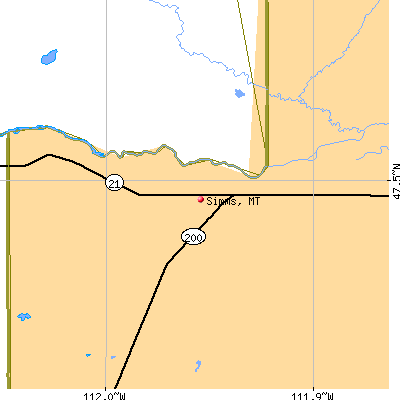 Simms map