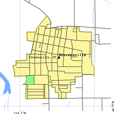 Stevensville map
