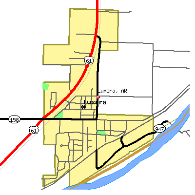Luxora map