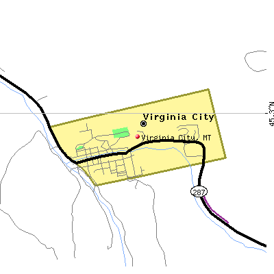 Virginia City map
