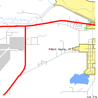 West Havre map