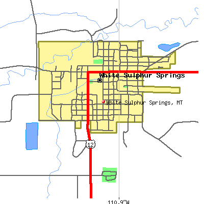 White Sulphur Springs map