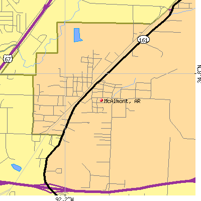 McAlmont map