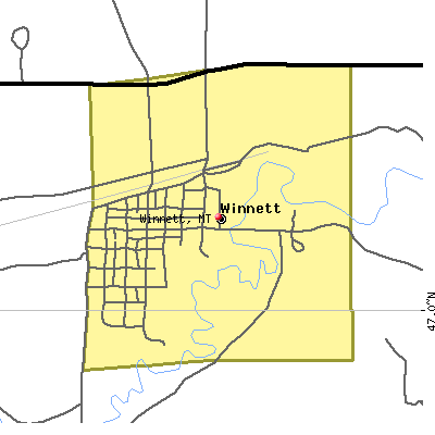 Winnett map