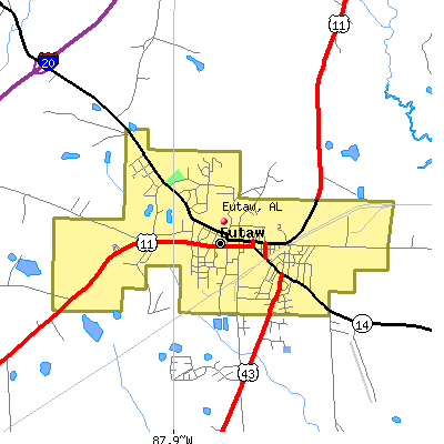 Eutaw map