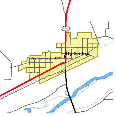 Big Springs map