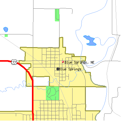 Blue Springs map
