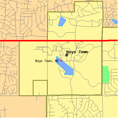 Boys Town map