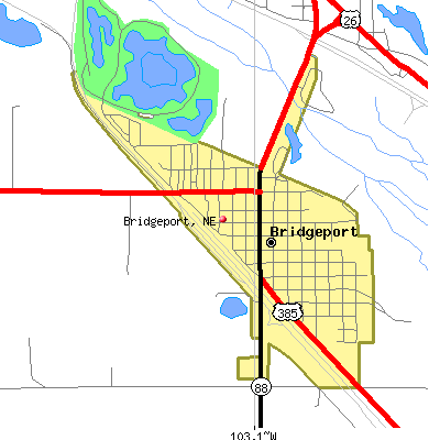 Bridgeport map