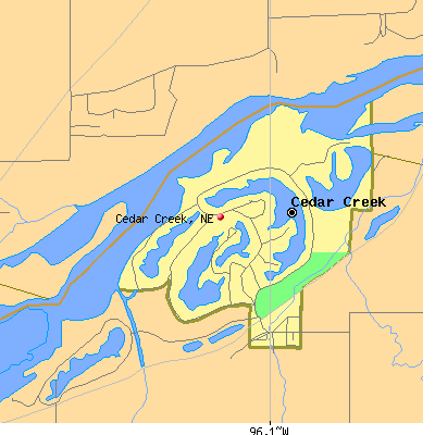 Cedar Creek map